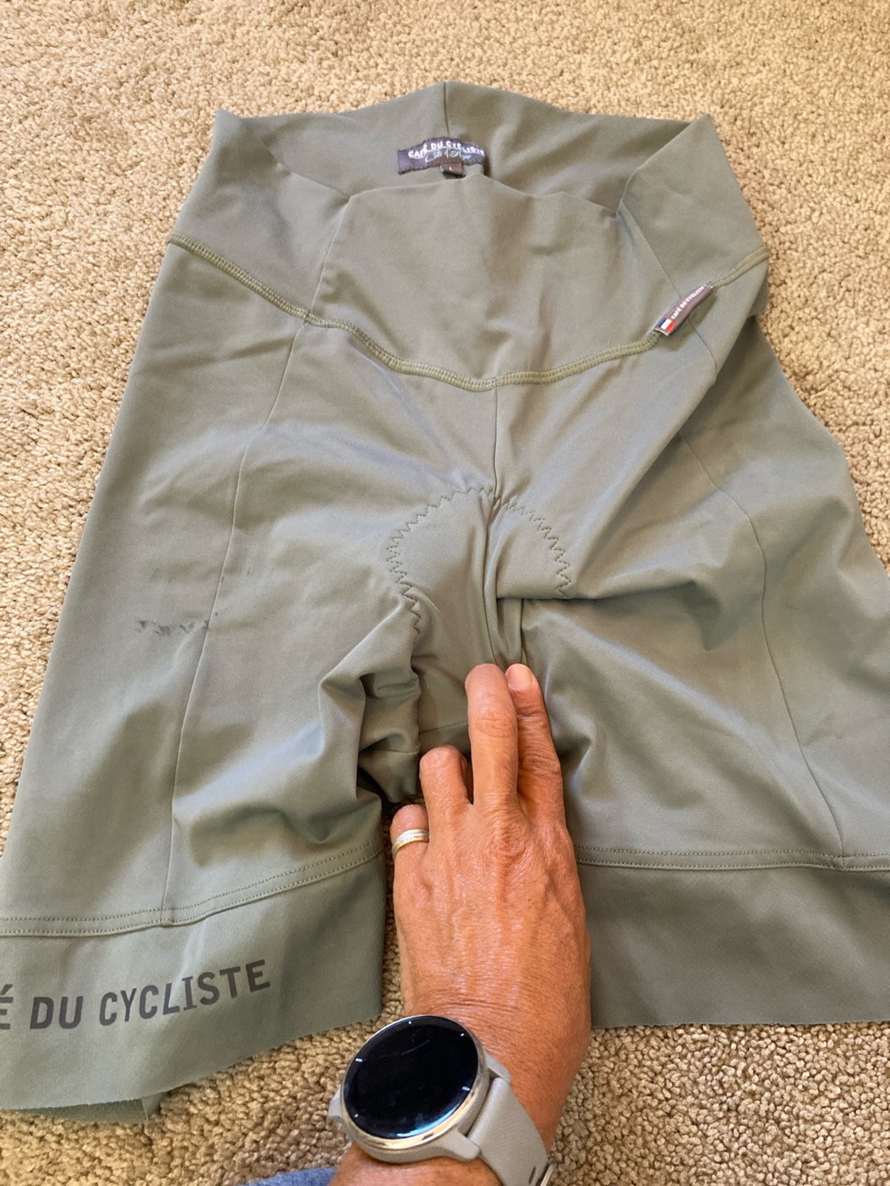 Women’s Olive Bike Shorts with Chamois - Performance Fit